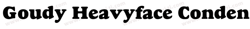 Goudy Heavyface Condensed字体转换
